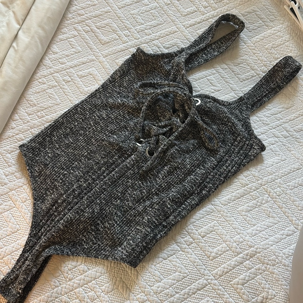 Grey Express bodysuit